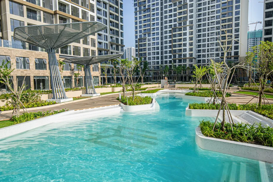 Hồ Jacuzzi thuộc dự án Masteri Centre Point rộng bao nhiêu m2?